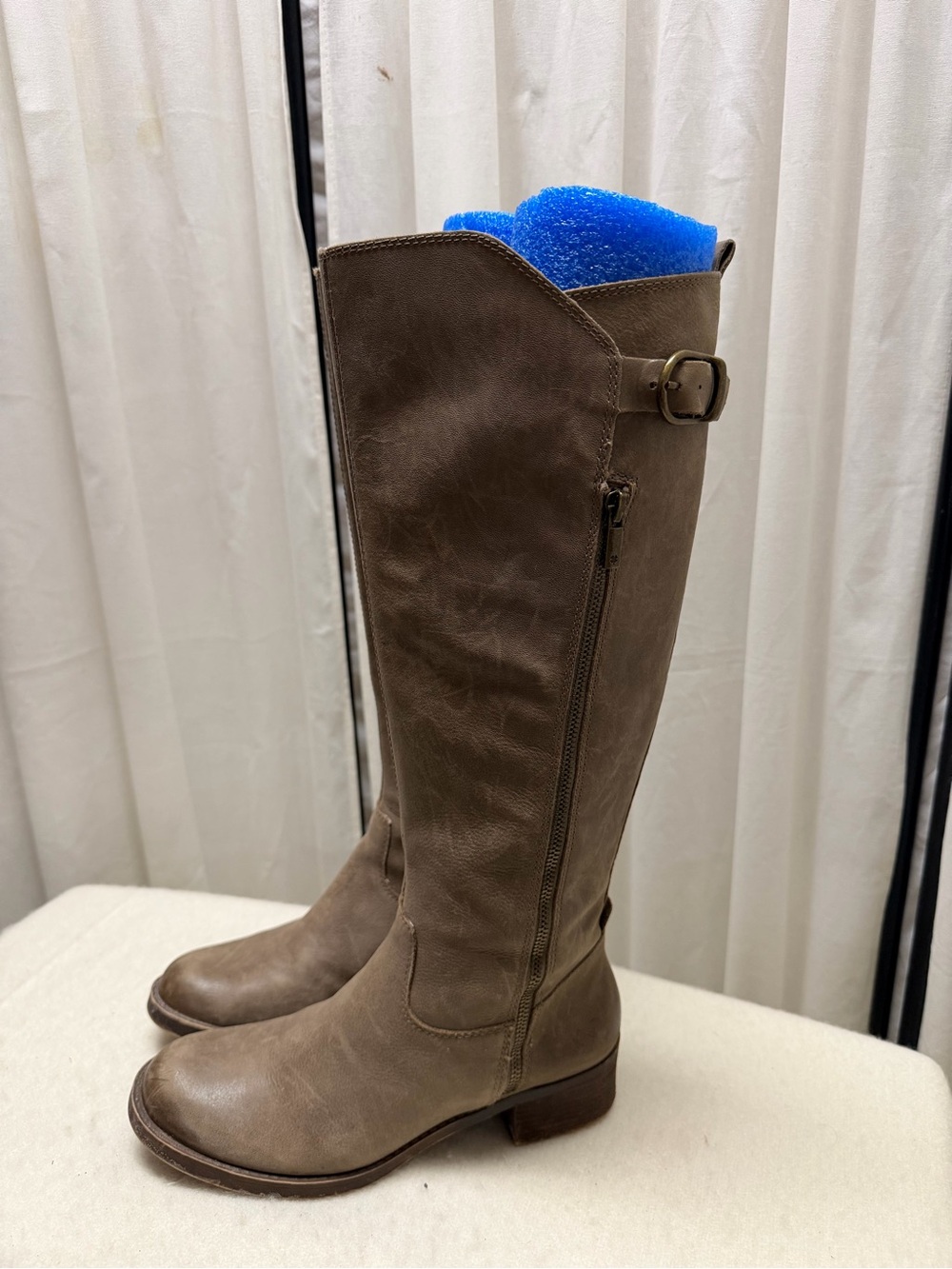 Lucky Brand Tall Brown Leather Over-the-Knee Boots